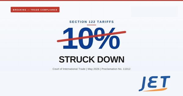 The 10% Section 122 Tariffs Just Got Struck Down. Here Is What Comes Next